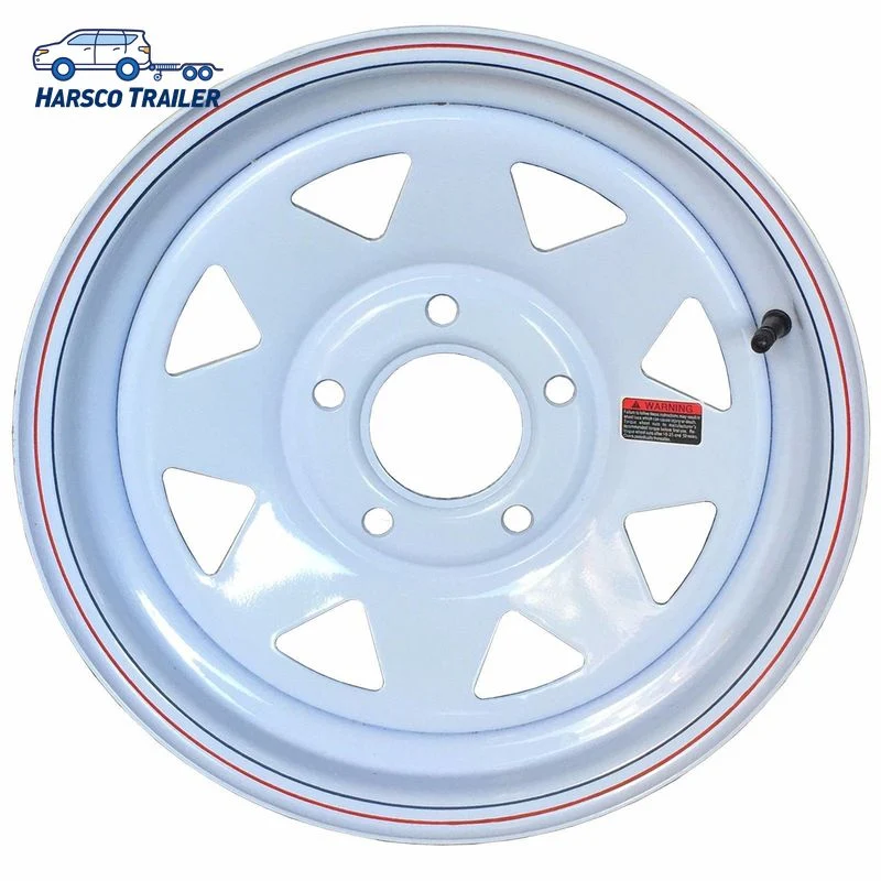 12X4 Trailer 8 Spoke PCD5X114.3 Et0 Steel Wheel Rim